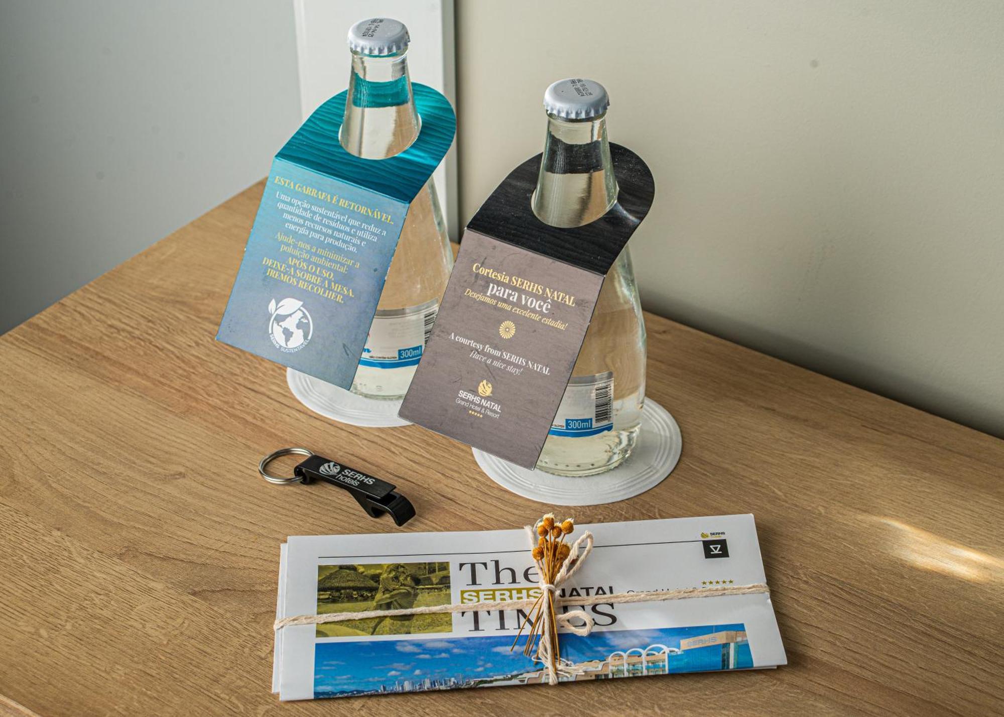 Serhs Natal Grand Hotel & Resort 외부 사진 The Times newspaper in a hotel room